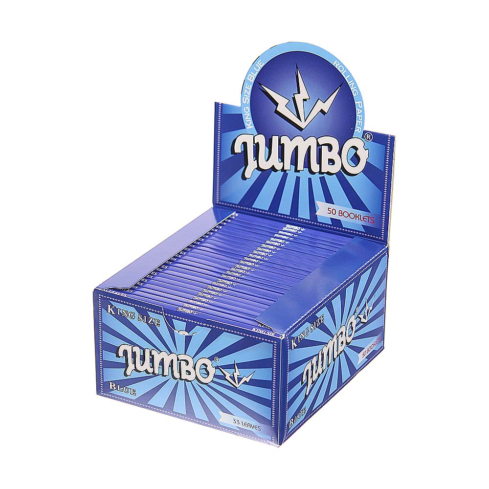 JUMBO Blue King Size  33 vloei per boekje