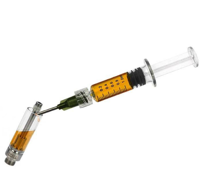 Luer lock glass oil syringe borosilicate glass (1 ml)