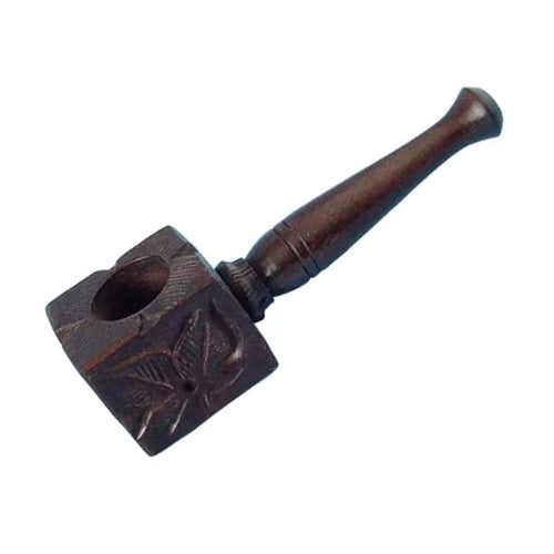 Mini wooden smoking hand pipe
