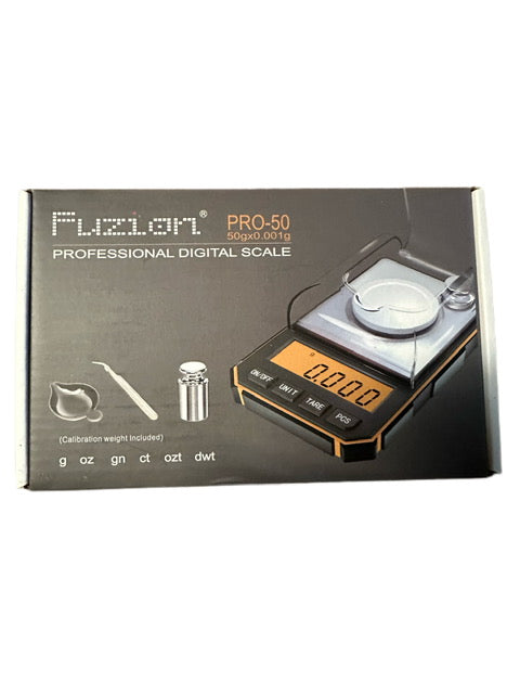 Fuzion Pro-50 professional Digital Scale 50 g x 0.001g