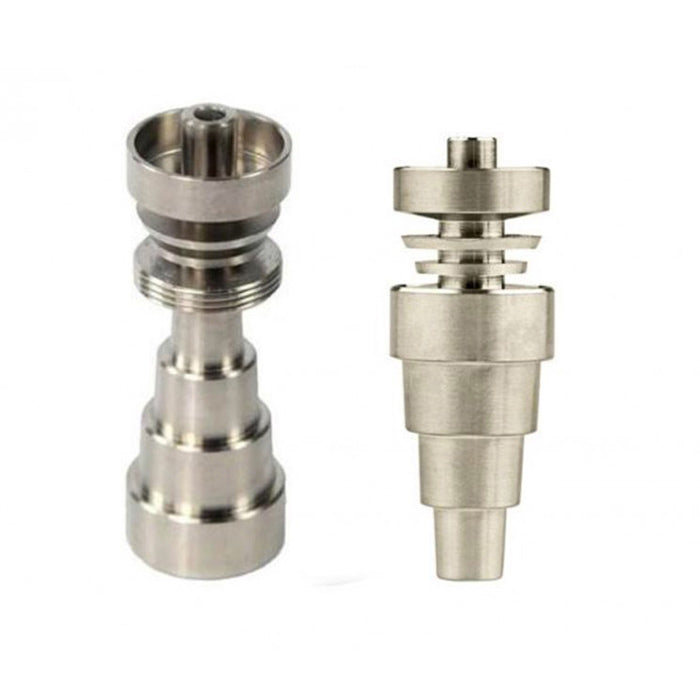 6 in 1 domeless GR2 Titanium Nail + Carb Cap