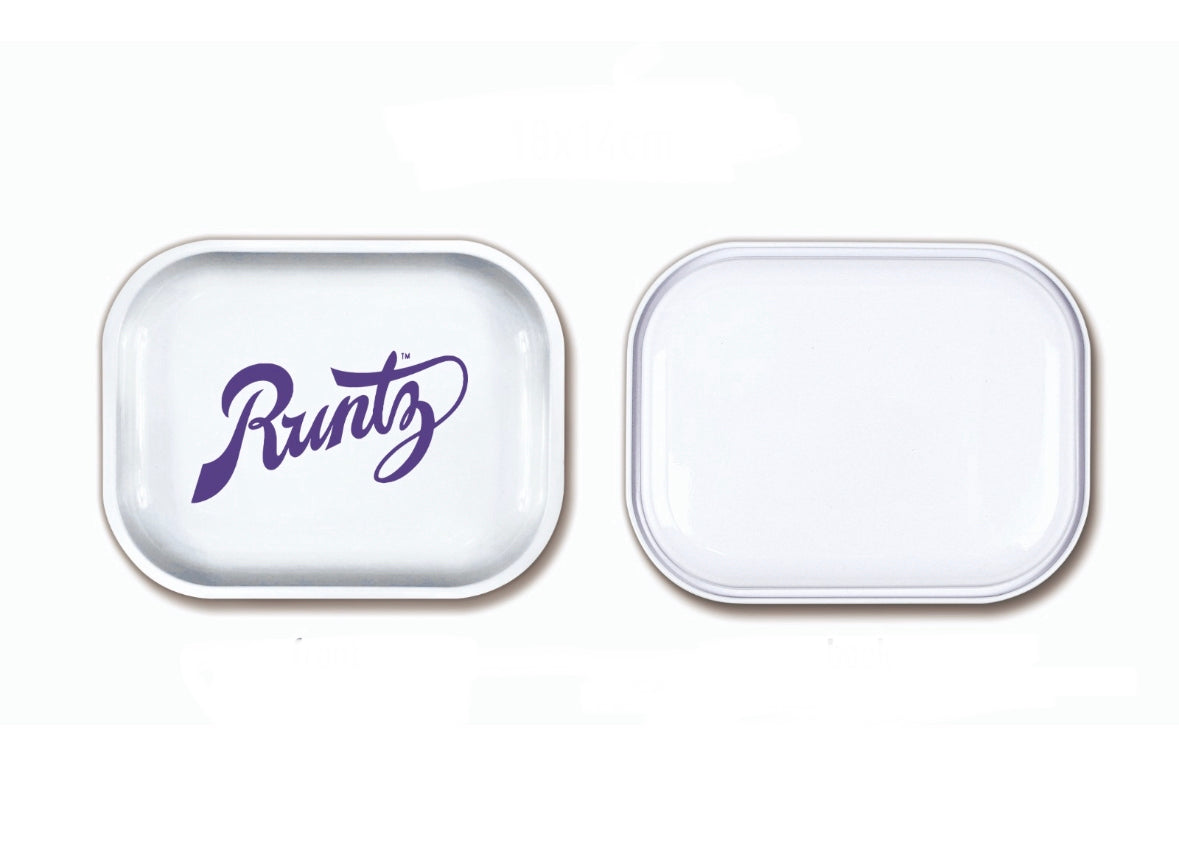 Runtz Metal Rolling Tray, 14x18cm wit