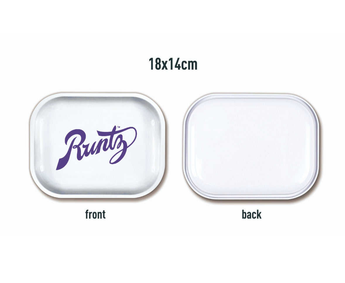 Runtz Metal Rolling Tray, 14x18cm wit