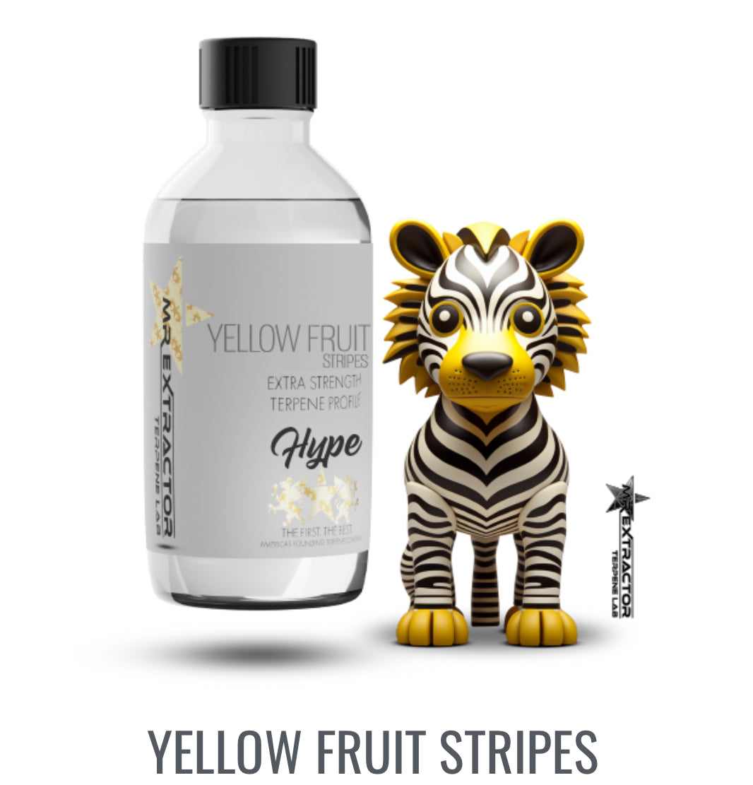 Natural terpenes Yellow Fruit Stripes Connoisseur Concentrates